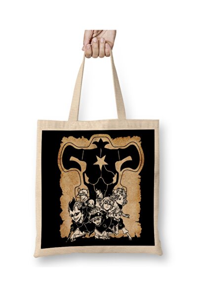 Baskı Dükkanı Black Bull Guild Black Clover Tkanina Torba Duga Sa ručkom