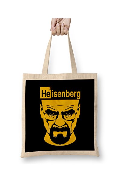 Baskı Dükkanı Geantă din pânză Walter White, alias Heisenberg, cu mâner lung