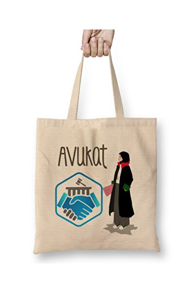Baskı Dükkanı Advokat advokatu, pravni tkanina Torba duga Sa ručkom