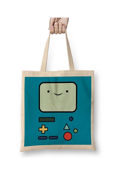 Baskı Dükkanı Geantă din pânză Adventure Time Bmo 02 Mâner lung