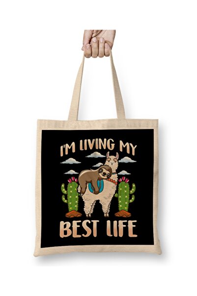 Baskı Dükkanı Slatki lenjivac i lama žive svoj najbolji život Pospana lenja t...