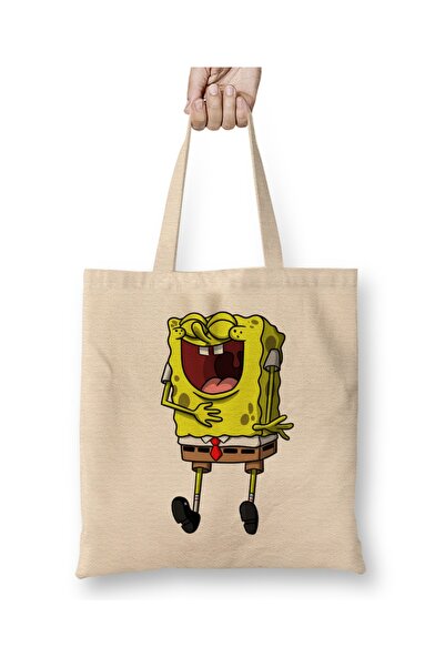 Baskı Dükkanı Spongebob Spongebob 03 Tkanina Torba Duga Sa ručkom
