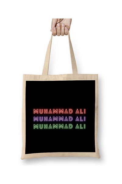 Baskı Dükkanı Muhammad Ali Quote υφασμάτινη τσάντα με μακριά λαβή