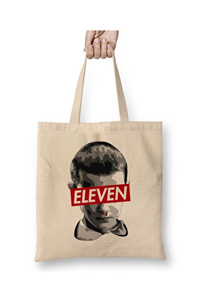 Baskı Dükkanı Stranger Things Eleven Tkanina Torba Duga Sa ručkom