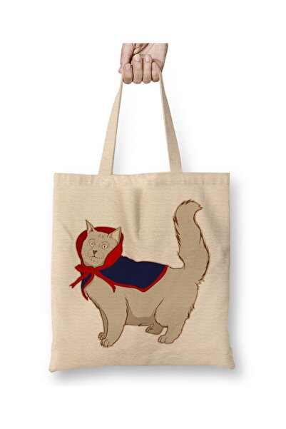 Baskı Dükkanı Slatka mačka vampir Halloween smešna mačka vampir platno Torba ...