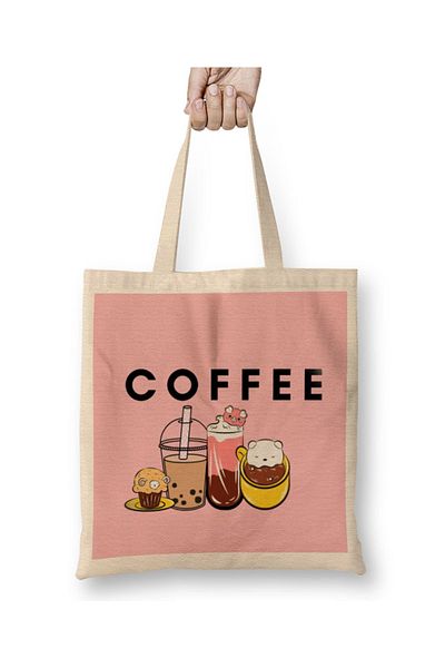 Baskı Dükkanı Αστεία ποτά καφέ Art Lover Gift Quote Vintage ρετρό υφασμάτινη τσάντα με μακριά λαβή