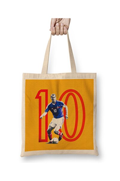 Baskı Dükkanı Zinedine Zidane 10 Tkanina Torba Dugačka Sa ručkom