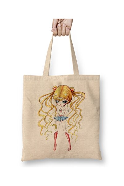 Baskı Dükkanı Sailor Moon 010 Tkanina Torba Duga Sa ručkom