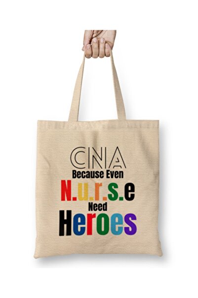 Baskı Dükkanı Nurse Gift İidea Funny Saying Quote-Nursing Medical Tote Bag Mâ...