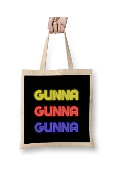 Baskı Dükkanı Gunna Logo tkanina Torba dugačka Sa ručkom