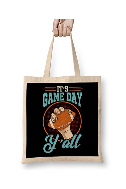 Baskı Dükkanı Dan je utakmice, ljudi! Tkanina za fudbal i gaming tailgating T...