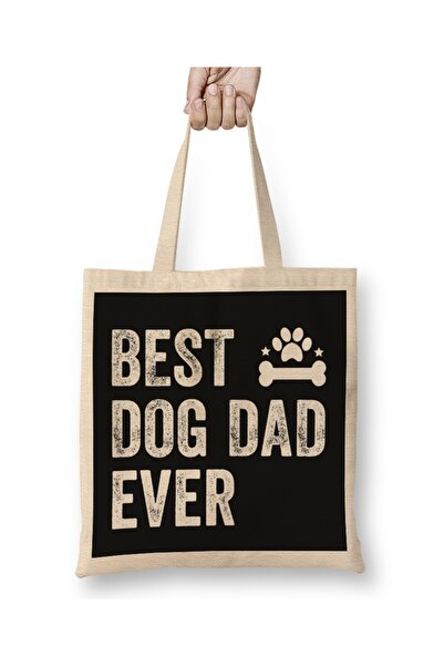 Baskı Dükkanı Najbolji pseći tata ikada 013 Tkanina Torba Dugačka Sa ručkom