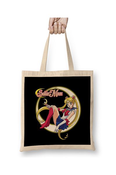 Baskı Dükkanı Sailor Moon 02 υφασμάτινη τσάντα μακριά λαβή