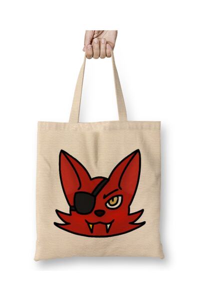 Baskı Dükkanı Foxy Five Nights At Freddy's Cloth Torba Long Sa ručkom