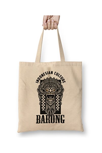 Baskı Dükkanı Bali Barong Indonežansko nasleđe Denpasar Kuta Plaža Bez Torba ...