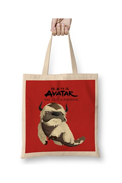 Baskı Dükkanı Avatar Appa tkanina Torba dugačka Sa ručkom