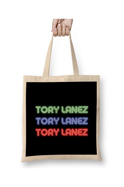 Baskı Dükkanı Tory Lanez Tory Lanez Tory Lanez υφασμάτινη τσάντα με μακριά λαβή