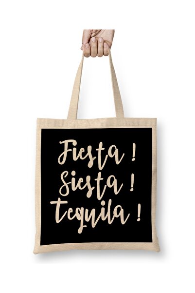 Baskı Dükkanı Fiesta Siesta Tequila Tkanina Torba Duga Sa ručkom