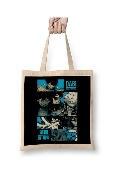 Baskı Dükkanı Dabi Toya Todoroki Dabi My Hero Academia Manga υφασμάτινη τσάντα με μακριά λαβή