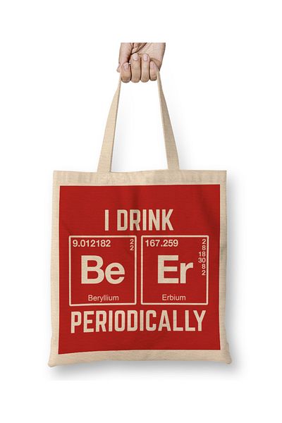 Baskı Dükkanı Element For A Beer υφασμάτινη τσάντα με μακριά λαβή