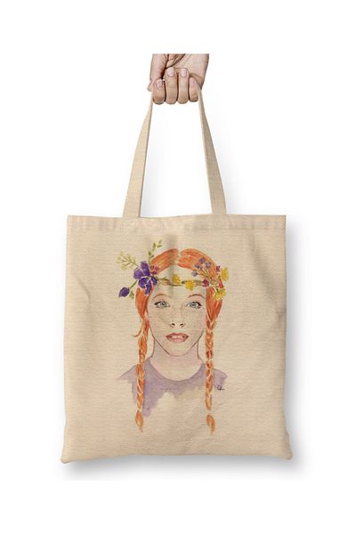 Baskı Dükkanı Fan Art Quot Mother With An E Mother With An E Art 02 Geantă din pânză cu mâner lung