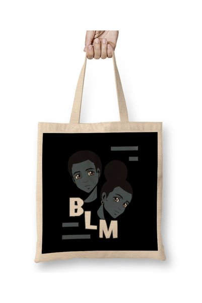 Baskı Dükkanı Anime stilska torba Black Lives Matter Torba duga Sa ručkom