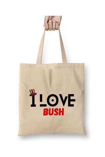 Baskı Dükkanı I Love My Husband GIFT υφασμάτινη τσάντα με μακριά λαβή