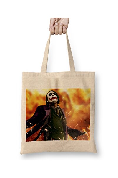 Baskı Dükkanı Joker 010 υφασμάτινη τσάντα με μακριά λαβή