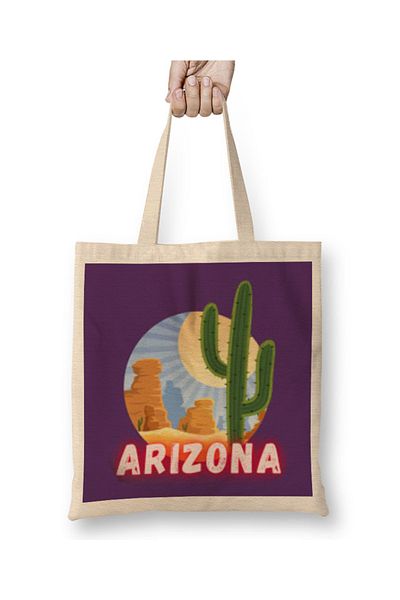 Baskı Dükkanı Υφασμάτινη τσάντα Arizona με μακριά λαβή