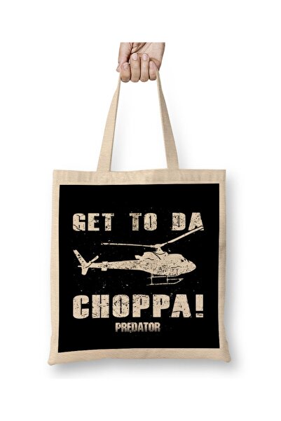 Baskı Dükkanı Predator Get To The Choppa Cloth Torba Long Sa ručkom
