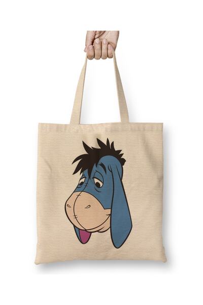 Baskı Dükkanı Winnie The Pooh Eeyore 06 υφασμάτινη τσάντα με μακριά λαβή