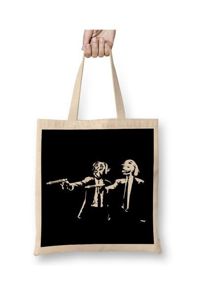 Baskı Dükkanı Pulp Fiction Pas Pulp Fiction Tkanina Torba Duga Sa ručkom