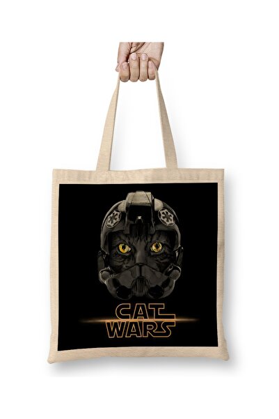 Baskı Dükkanı Star Cat Wars 02 Tkanina Torba Duga Sa ručkom