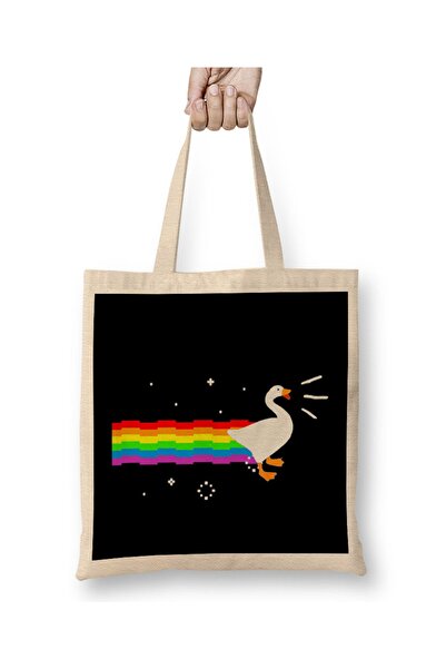 Baskı Dükkanı حقيبة حمل هونك غوس نيان كات ذات مقبض طويل