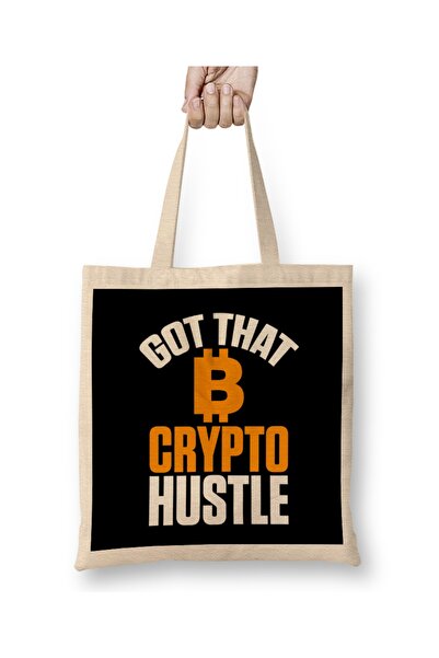 Baskı Dükkanı Shvatio sam, kripto posao, Bitcoin BTC kriptovaluta majica Torb...