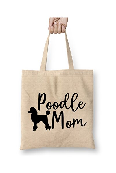 Baskı Dükkanı Poodle Mom 011 Tkanina Torba Duga Sa ručkom