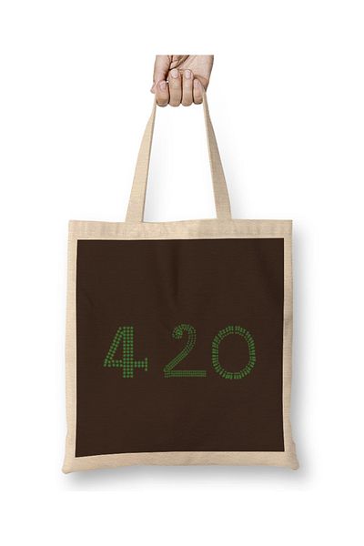 Baskı Dükkanı Geantă din pânză pentru cannabis DAY 2021 cu mâner lung