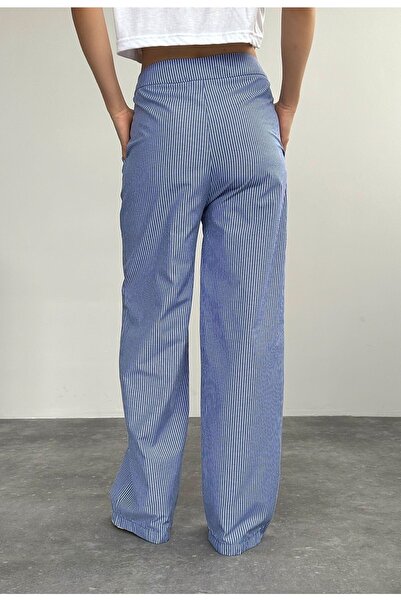 Laluvia Szaxcsíkos duplagombos nadrág