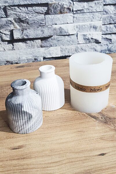 Hikwo Silikon Vazo Kalıbı - Döküm Kalıbı - Vazo Kalıbı - Hobi Kalıbı - Reçine Kalıbı - Alçı Kalıbı