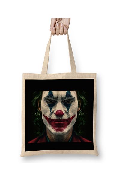 Baskı Dükkanı Joker 05 υφασμάτινη τσάντα με μακριά λαβή