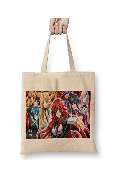 Baskı Dükkanı Srednjoškolski DxD anime, sve glavne devojke, odeća Torba duga ...