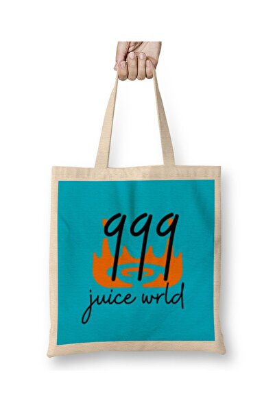 Baskı Dükkanı Juice Wrld 999 Logo Merch Tkanina Torba Duga Sa ručkom