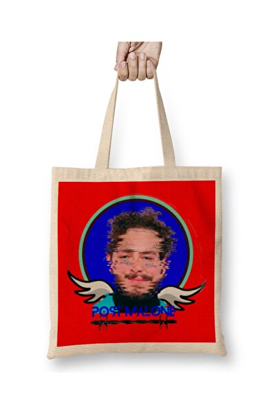 Baskı Dükkanı Post Malone LOVE tkanina Torba duga Sa ručkom