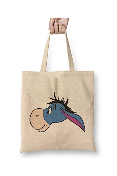 Baskı Dükkanı Winnie The Pooh Eeyore 015 υφασμάτινη τσάντα με μακριά λαβή
