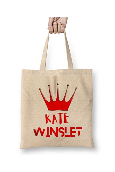 Baskı Dükkanı KATE WINSLET Tkanina Torba Duga Sa ručkom
