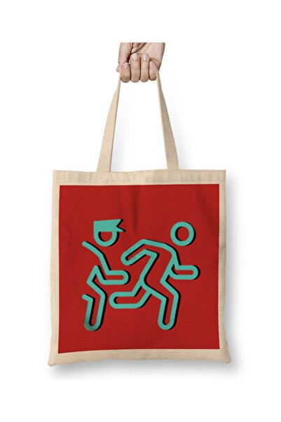 Baskı Dükkanı Ideja za policijski poklon, smešna fraza, platnena torba Torba ...