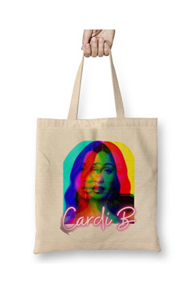 Baskı Dükkanı Cardi B GIFT ART Tkanina Torba Duga Sa ručkom
