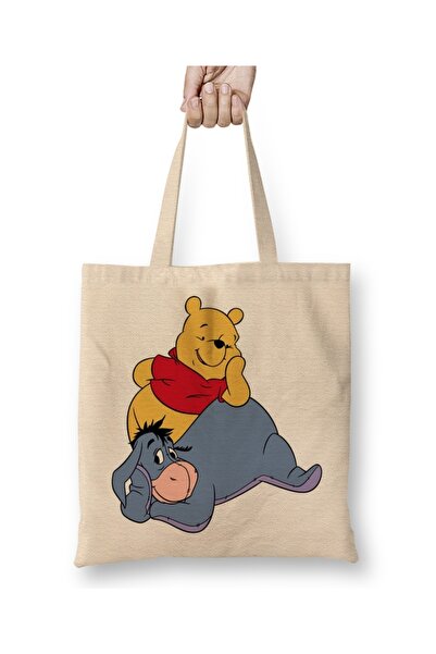 Baskı Dükkanı Winnie The Pooh Eeyore 08 υφασμάτινη τσάντα με μακριά λαβή