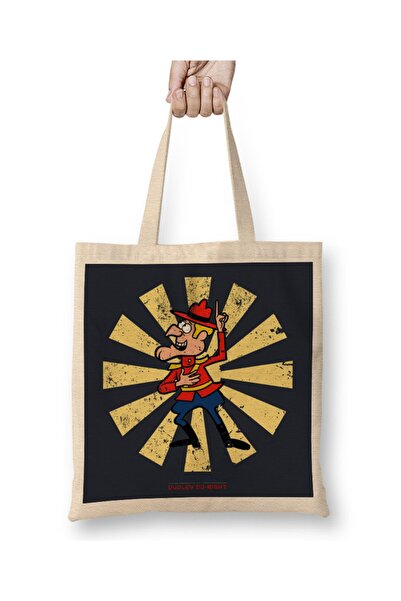 Baskı Dükkanı Dudley Do Right retro japanska tkanina Torba dugačka Sa ručkom