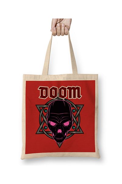 Baskı Dükkanı Doom 03 υφασμάτινη τσάντα με μακριά λαβή